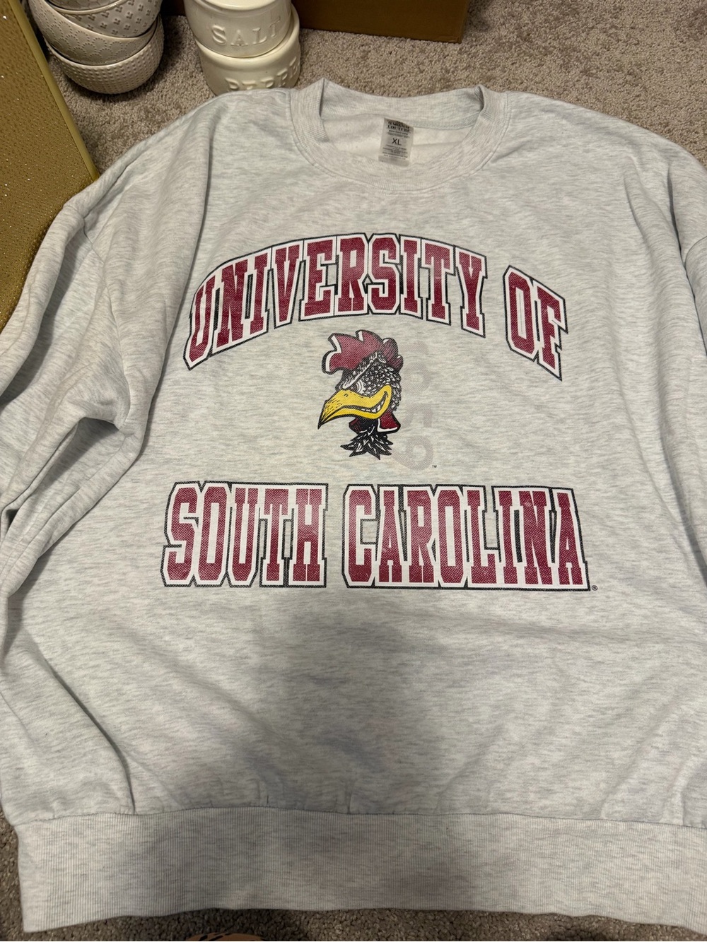 University of South Carolina Gray Crewneck Sweatshirt